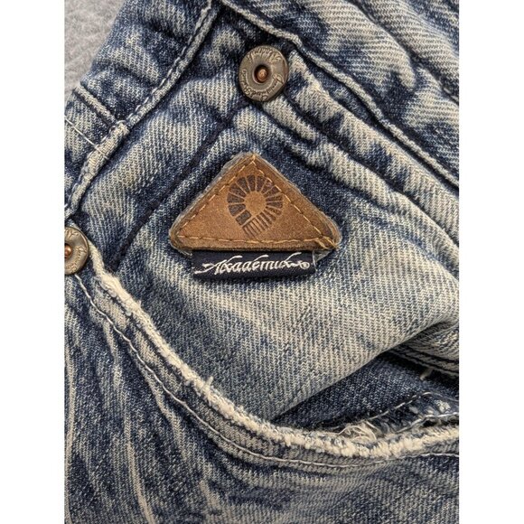 Vintage Akademiks Jeans Mens 32 Blue Baggy Embroidered Back Pockets Classic Y2K - Picture 15 of 16